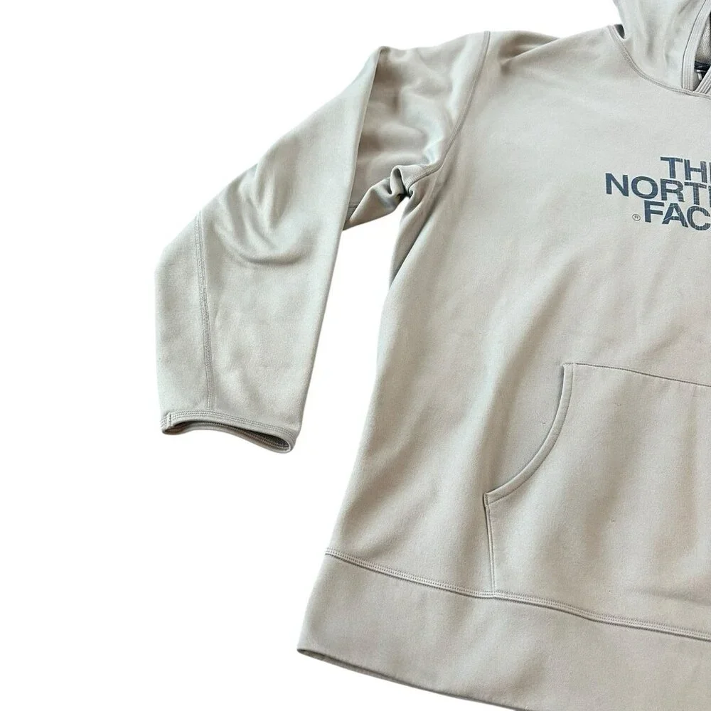 The North Face Men Sweater XXL‎ Gray Hoodie Pullover Sweatshirt Logo Pocket READ